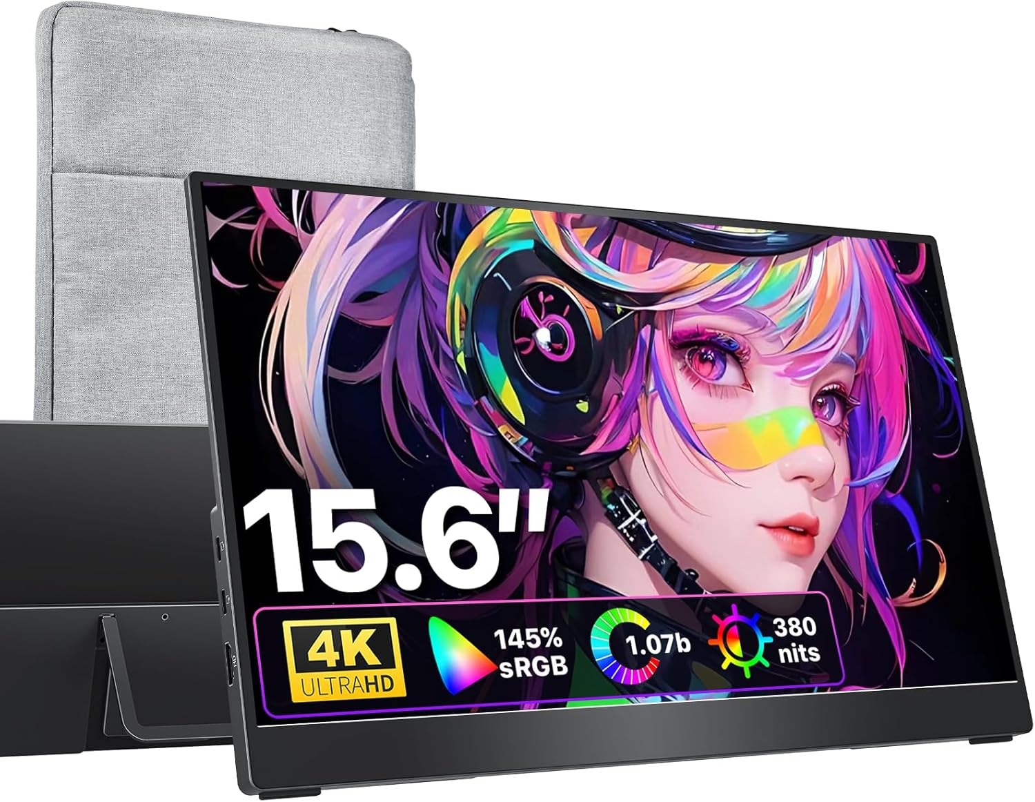 Cocopar 4K Portable Monitor for Laptop 15.6 Inch UHD 3840X2160