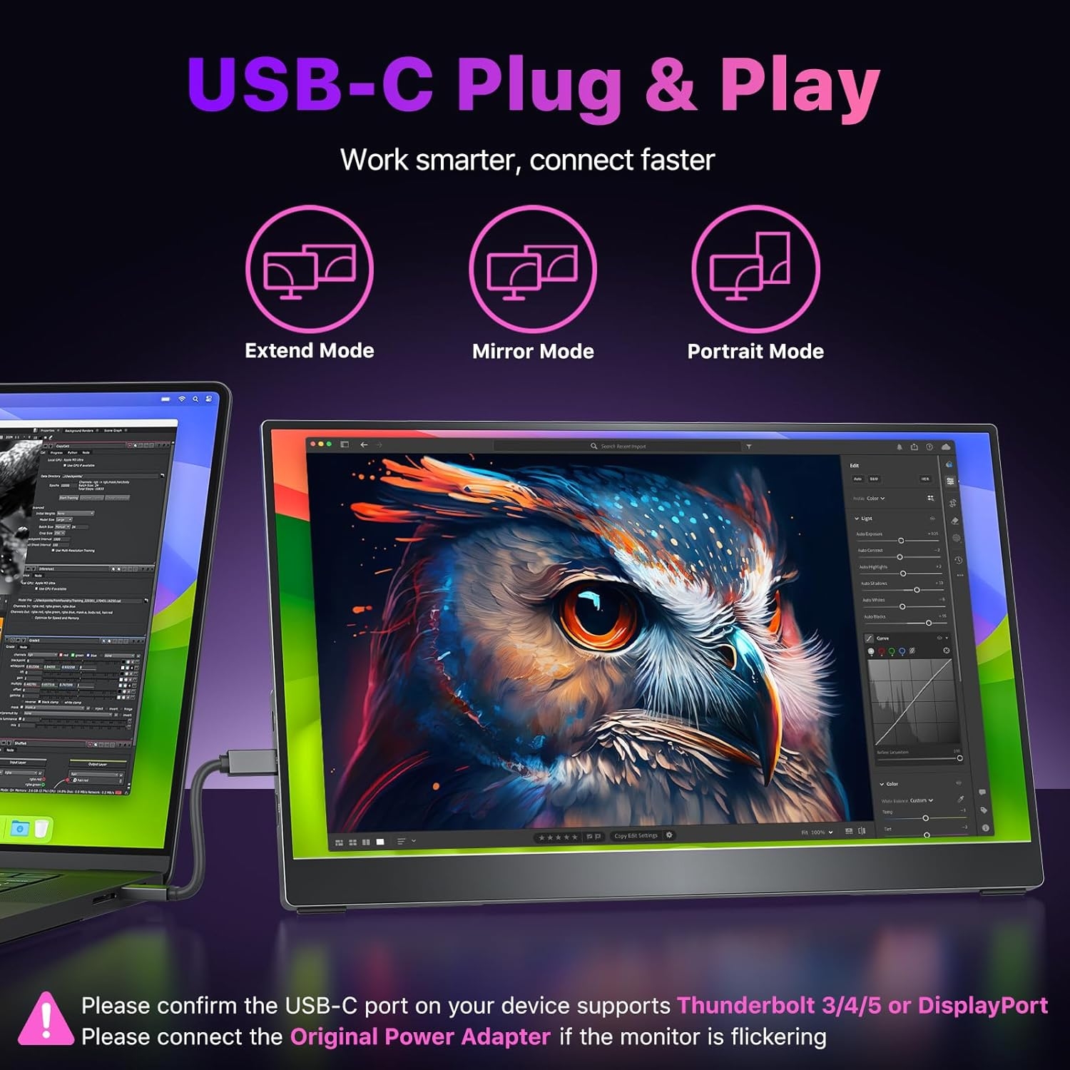 Cocopar 4K Portable Monitor for Laptop 15.6 Inch UHD 3840X2160 - Image 2