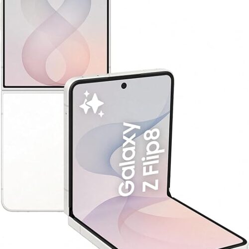 Samsung Galaxy Z Flip8 Cream, 512GB, Hands-free Selfie Camera, Now Brief, Photo Assist, Customizable FlexWindow, 4300 mAh Battery, 12GB RAM, 1 Year Samsung Care+ Screen Damage (UAE Type Approved)