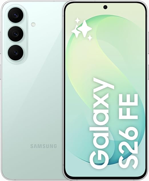 Samsung Galaxy S26 FE, Pistachio, 256GB, AI photo editor, 50MP camera, Photo Assist, Super Steady Video, 4900 mAh battery, 8GB memory, TDRA Approved, 1 Year Manufacturer Warranty (UAE Version)