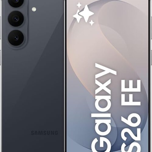 Samsung Galaxy S26 FE, Graphite, 512GB, AI photo editor, 50MP camera, Photo Assist, Super Steady Video, 4900 mAh battery, 8GB memory, TDRA Approved, 1 Year Manufacturer Warranty (UAE Version)