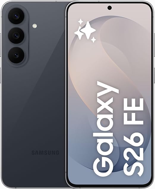 Samsung Galaxy S26 FE, Graphite, 512GB, AI photo editor, 50MP camera, Photo Assist, Super Steady Video, 4900 mAh battery, 8GB memory, TDRA Approved, 1 Year Manufacturer Warranty (UAE Version)